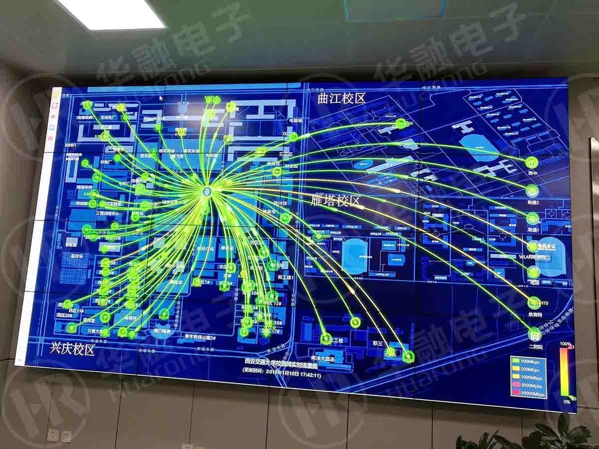 [液晶拼接屏]华融电子助力西安交通大学